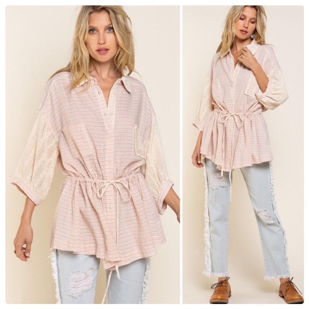 POL All Year Oversized Woven Tunic - Picture 12 of 14